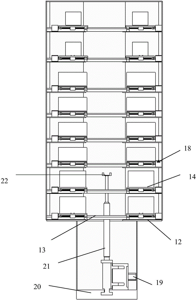 Large-sized express delivery self-service device