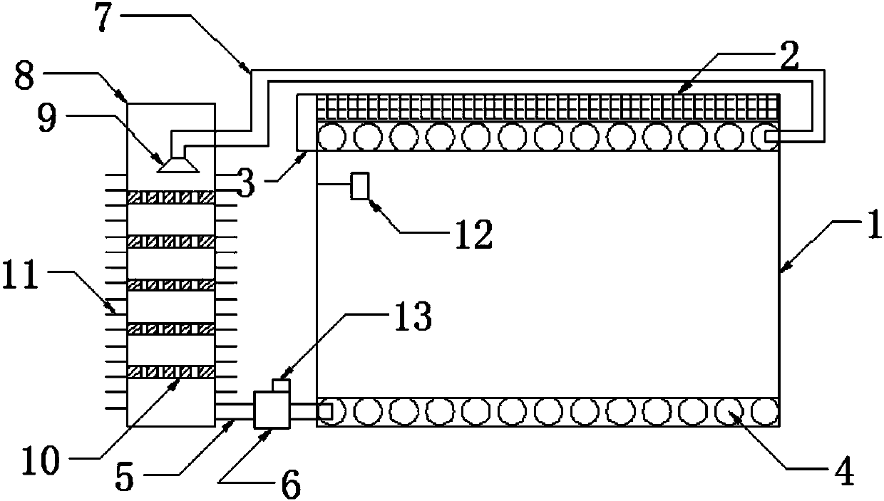 New energy resource motor radiating device