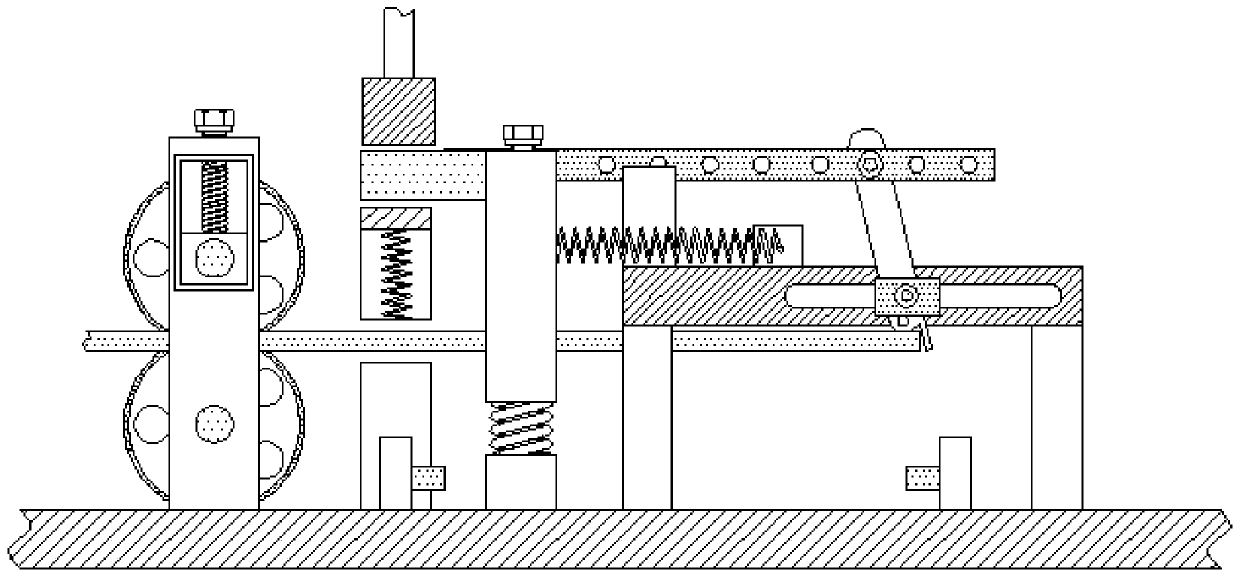 Device for providing instantaneous pressure and integrating cutting and grinding on basis of reciprocating motion