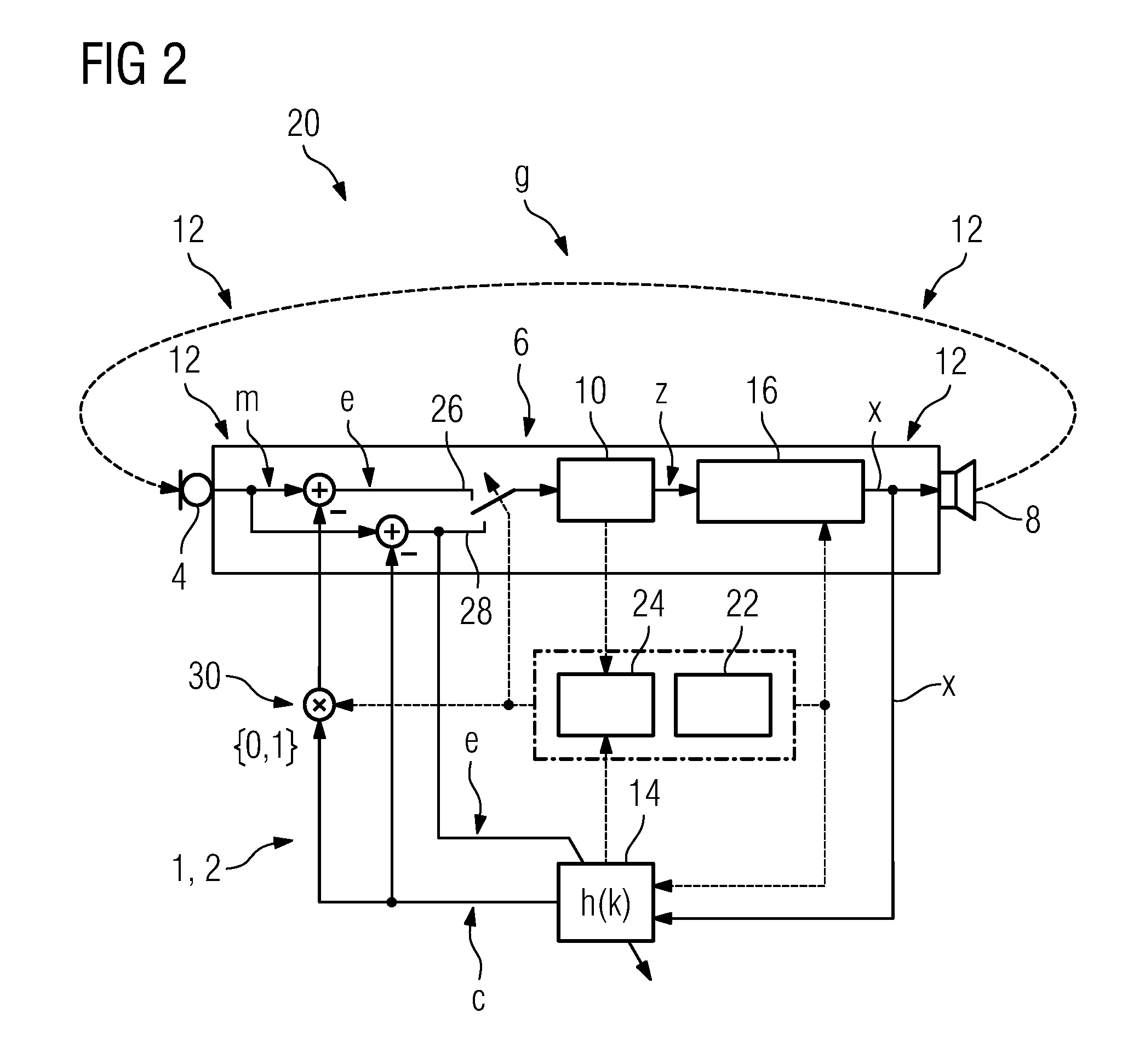 Method for suppressing feedback in a hearing instrument and hearing instrument