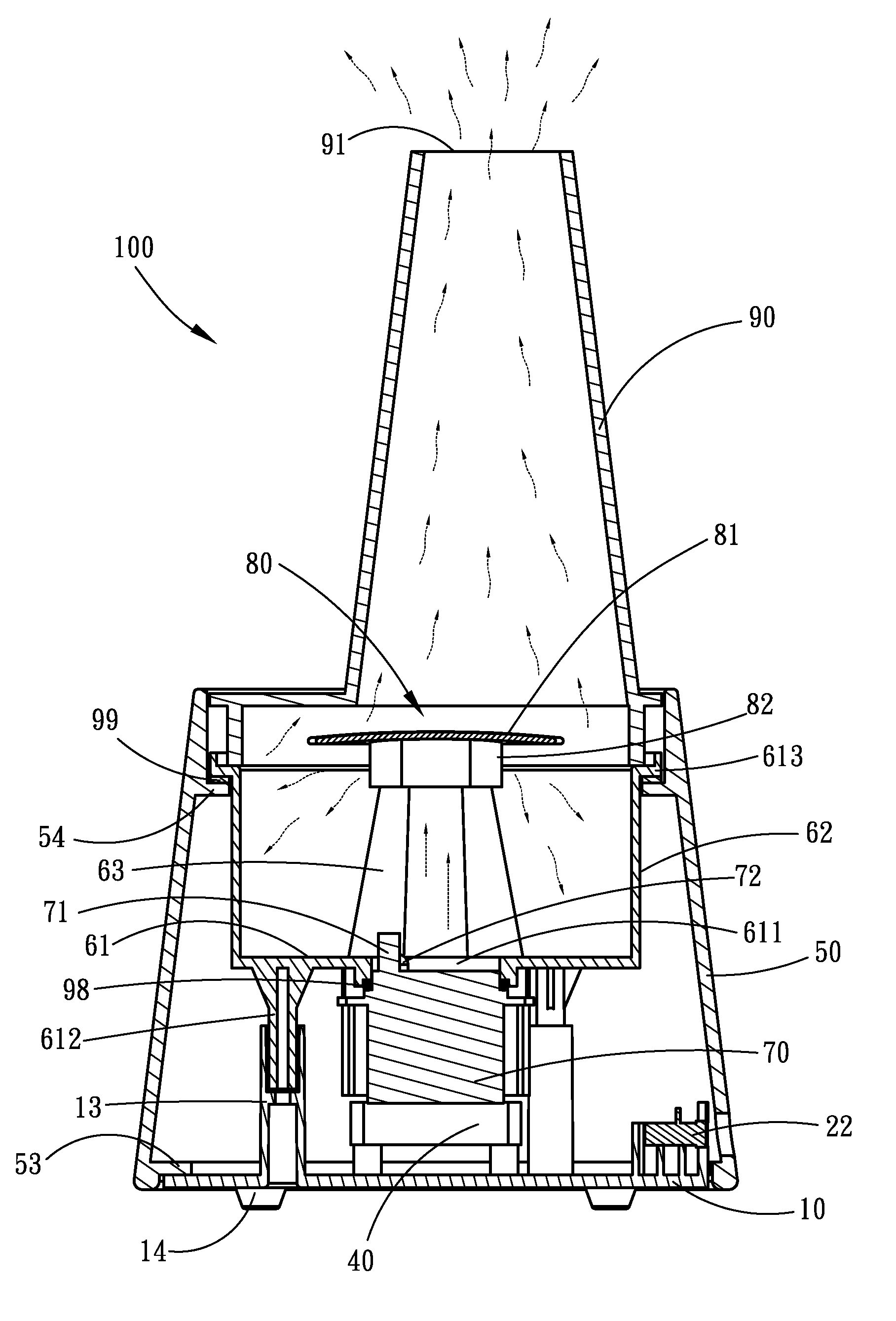 Detachable aromatic nebulizing diffuser