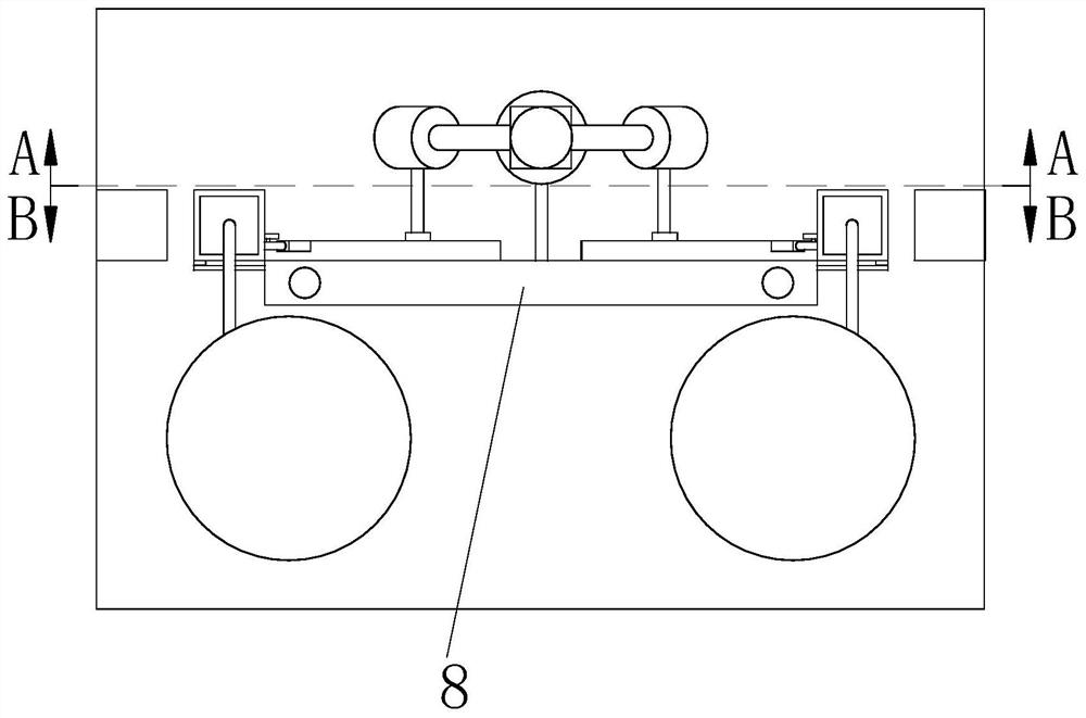 A double-station irrigation cleaning machine