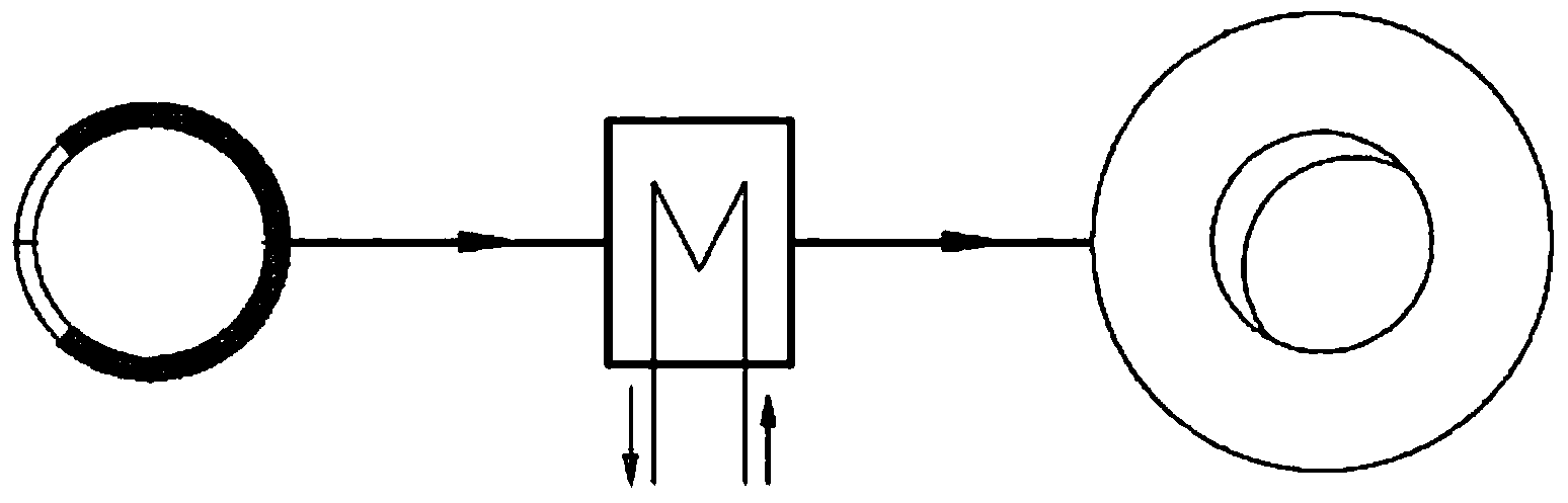 Externally heating type wet flue gas dehumidifying method and system