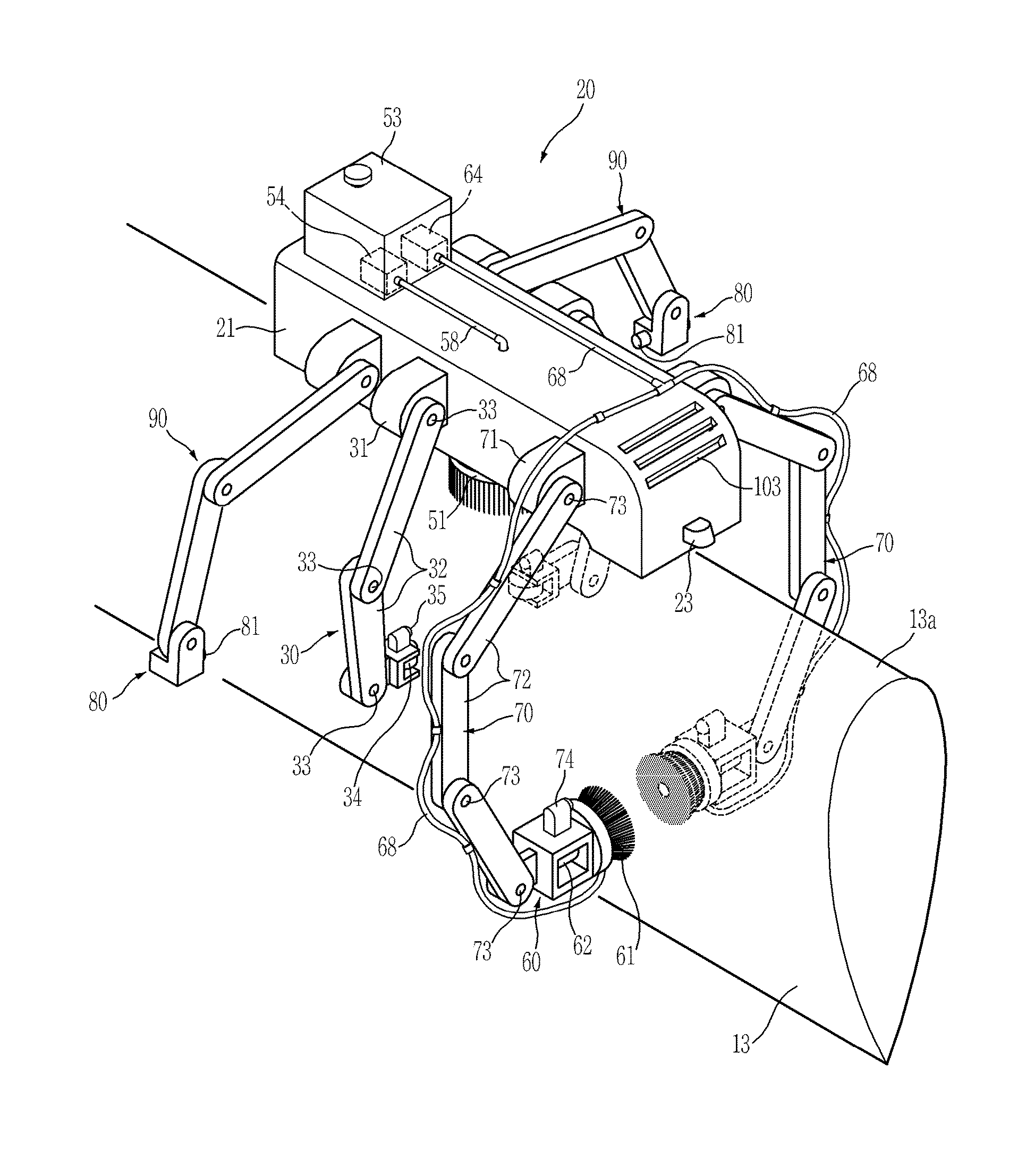 Blade maintenance device for wind turbine