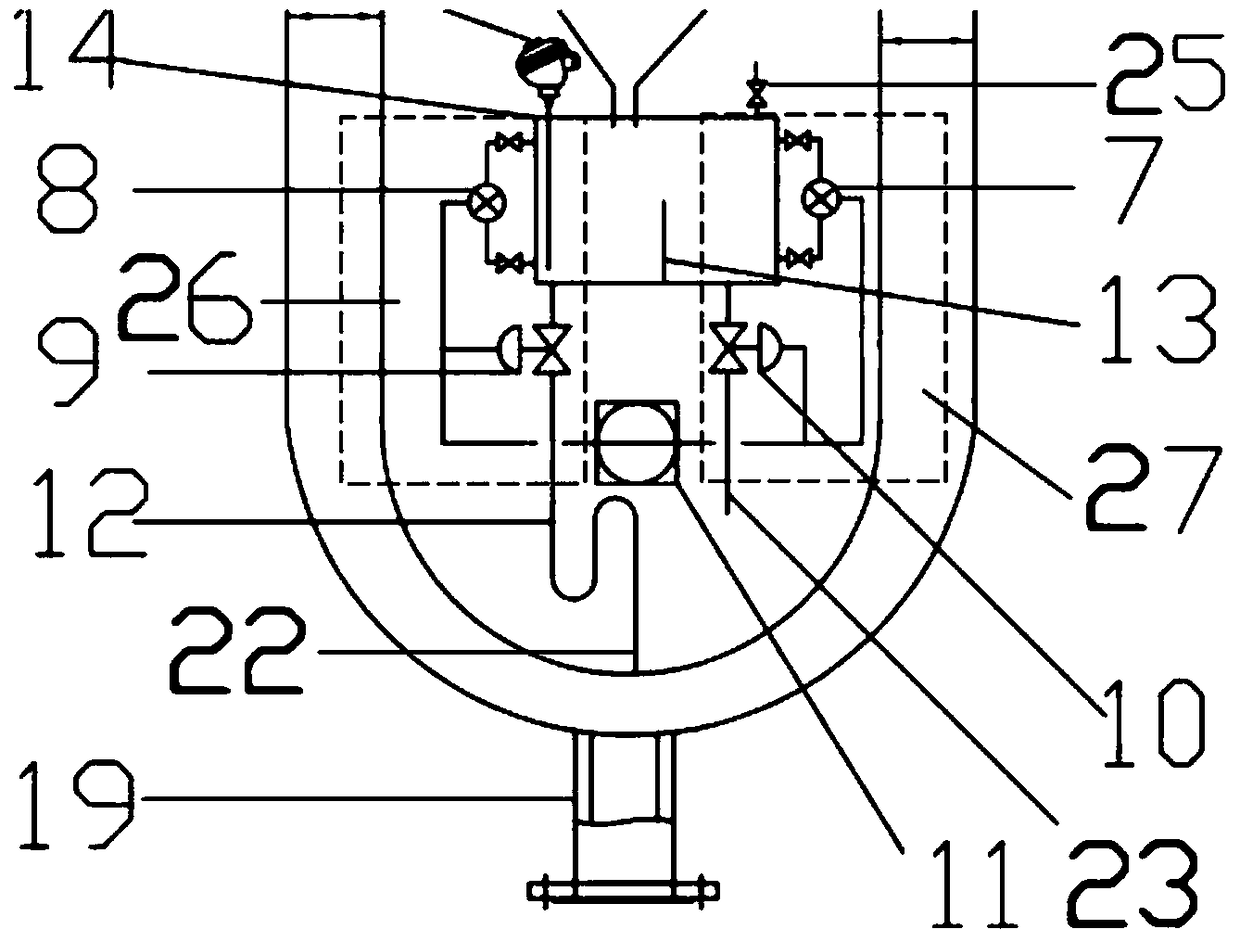 Novel power-free integrated condensation separation device