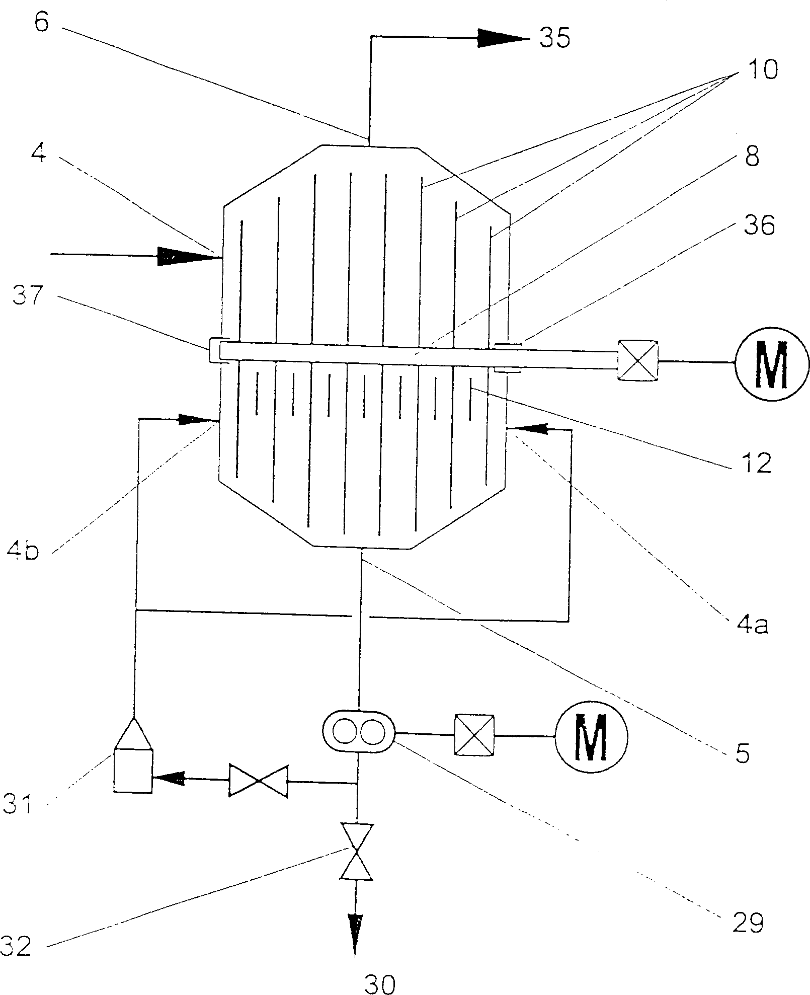 Batch polycondensation method and rotating disc reactor therefor