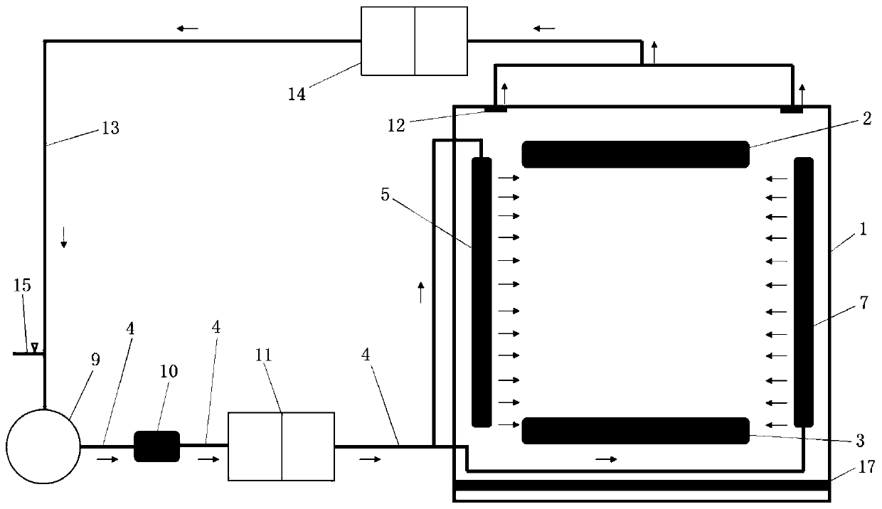 Battery diaphragm drying oven device