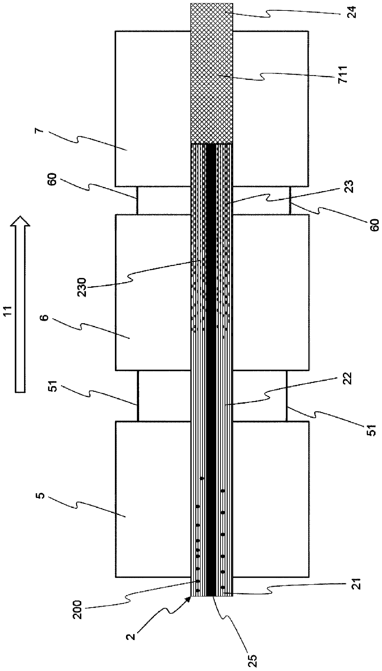 Pultrusion process and arrangement for the continuous production of blanks from a fibre-plastic composite material