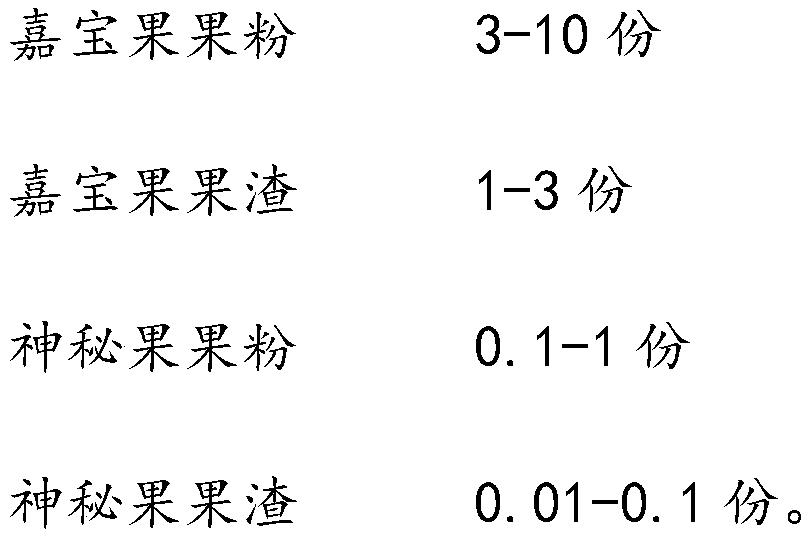 Myrciaria cauliflora solid beverage and preparation method thereof