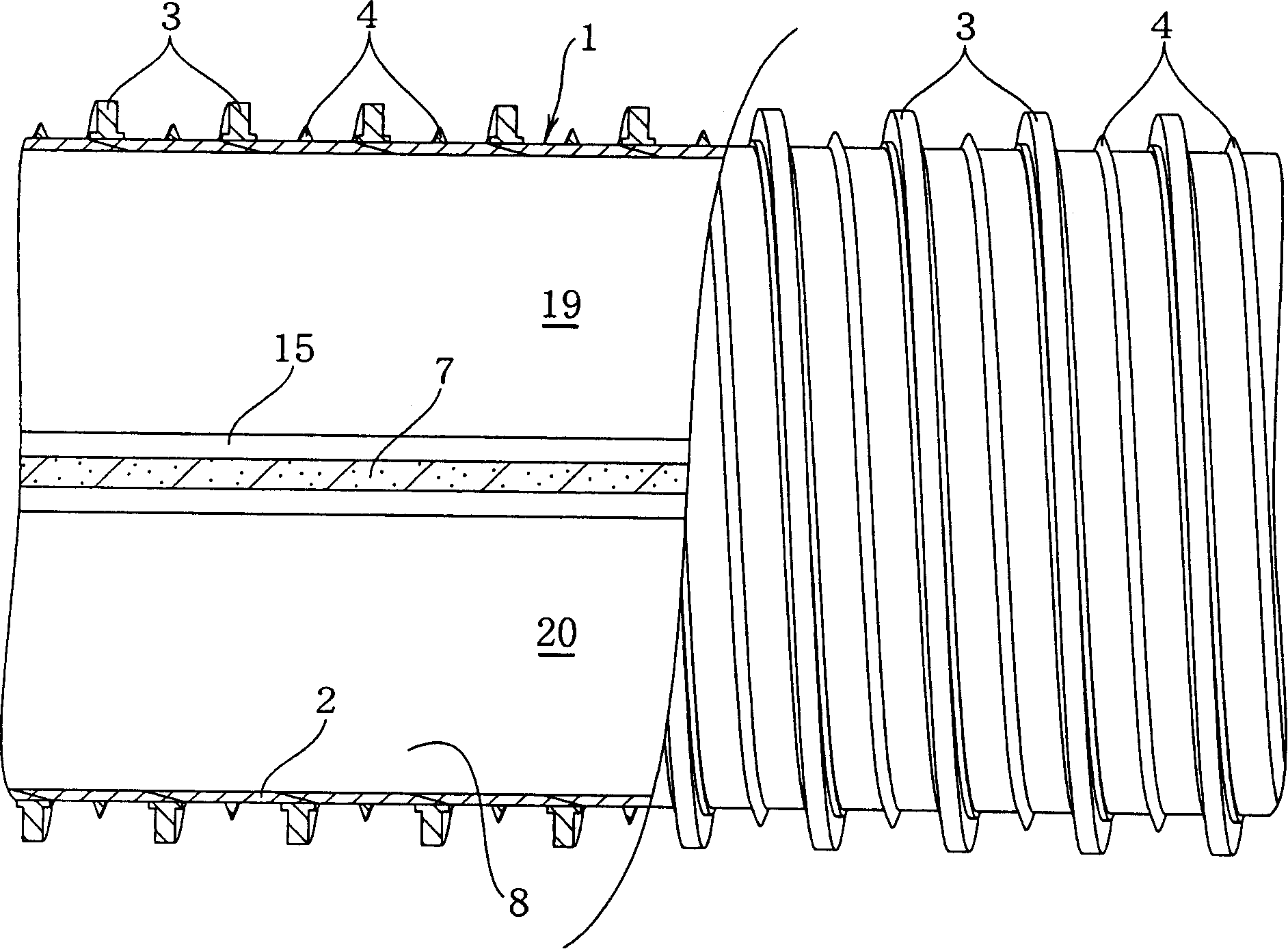 Flexible bimetallic tube