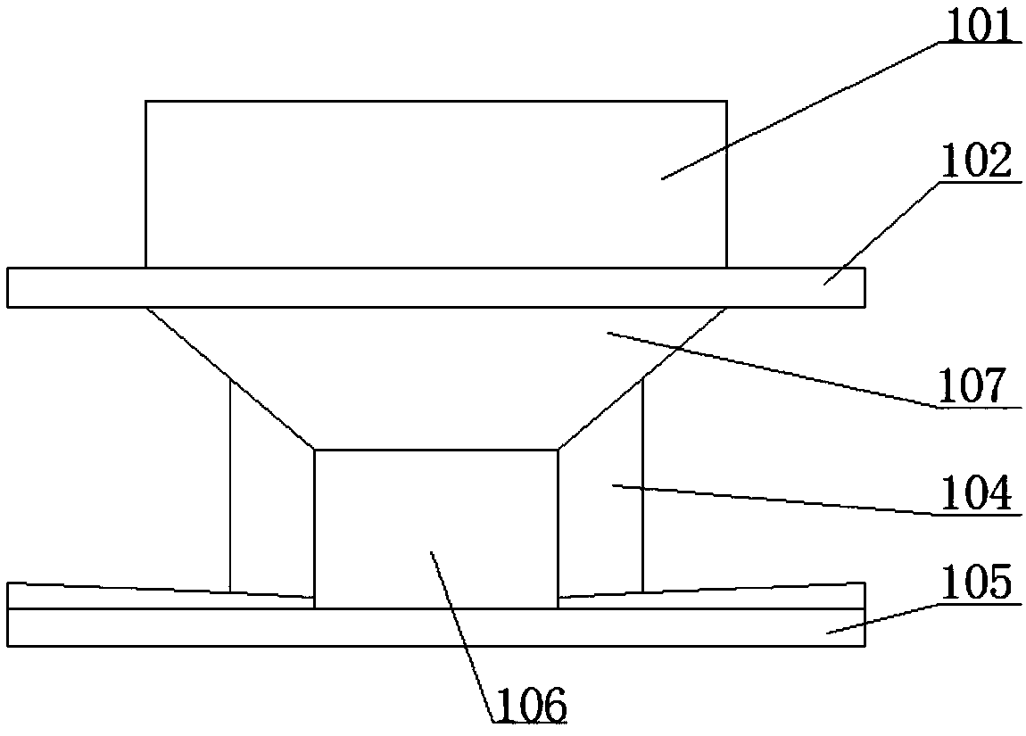 Floor drain connecting device and construction method thereof