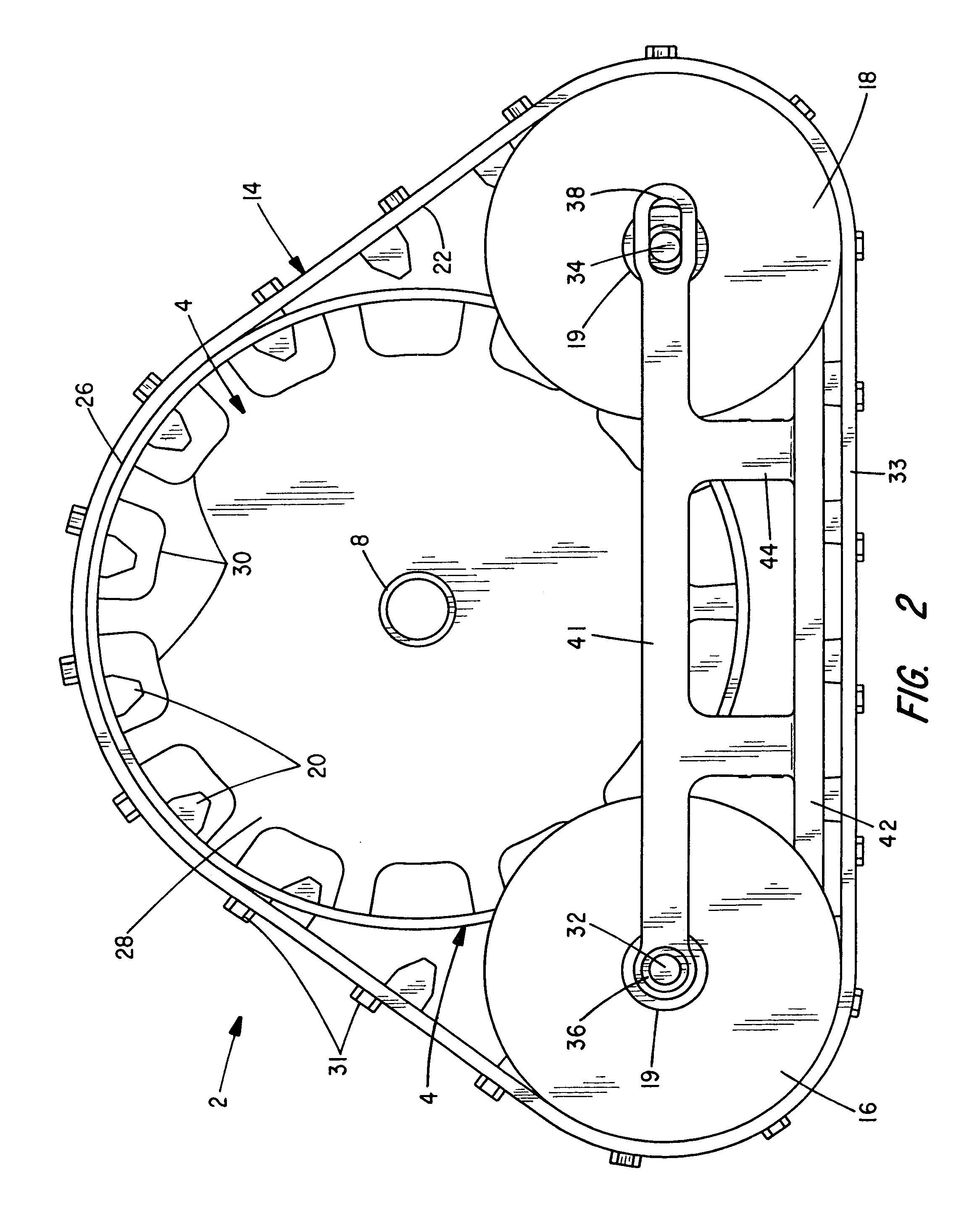 Frameless track assembly