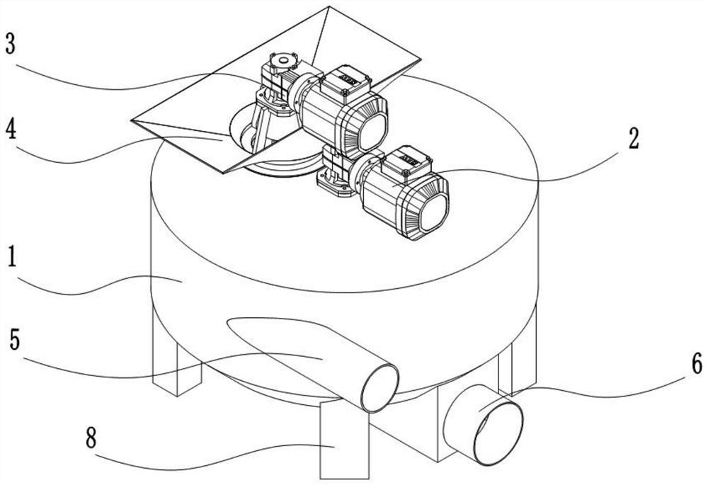 Sand mixing device