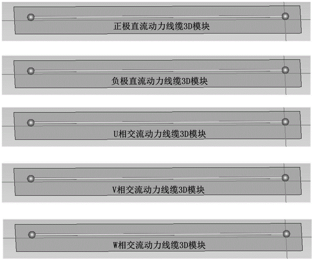 Conduction electromagnetic interference simulation system for alternating-current motor inverter power circuit of electric car