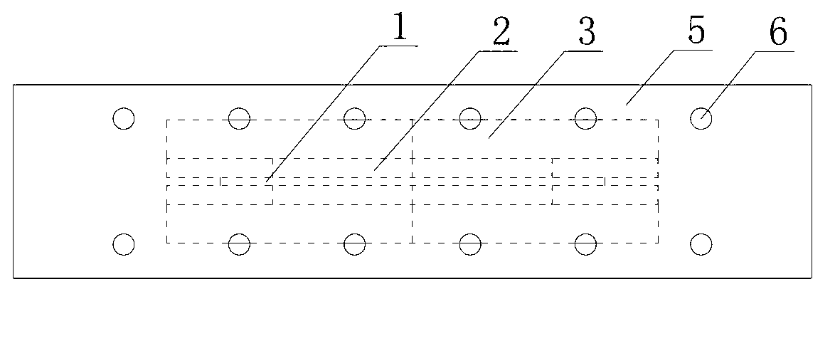 Buckling-restrained shearing steel plate energy dissipation device with clamping plates