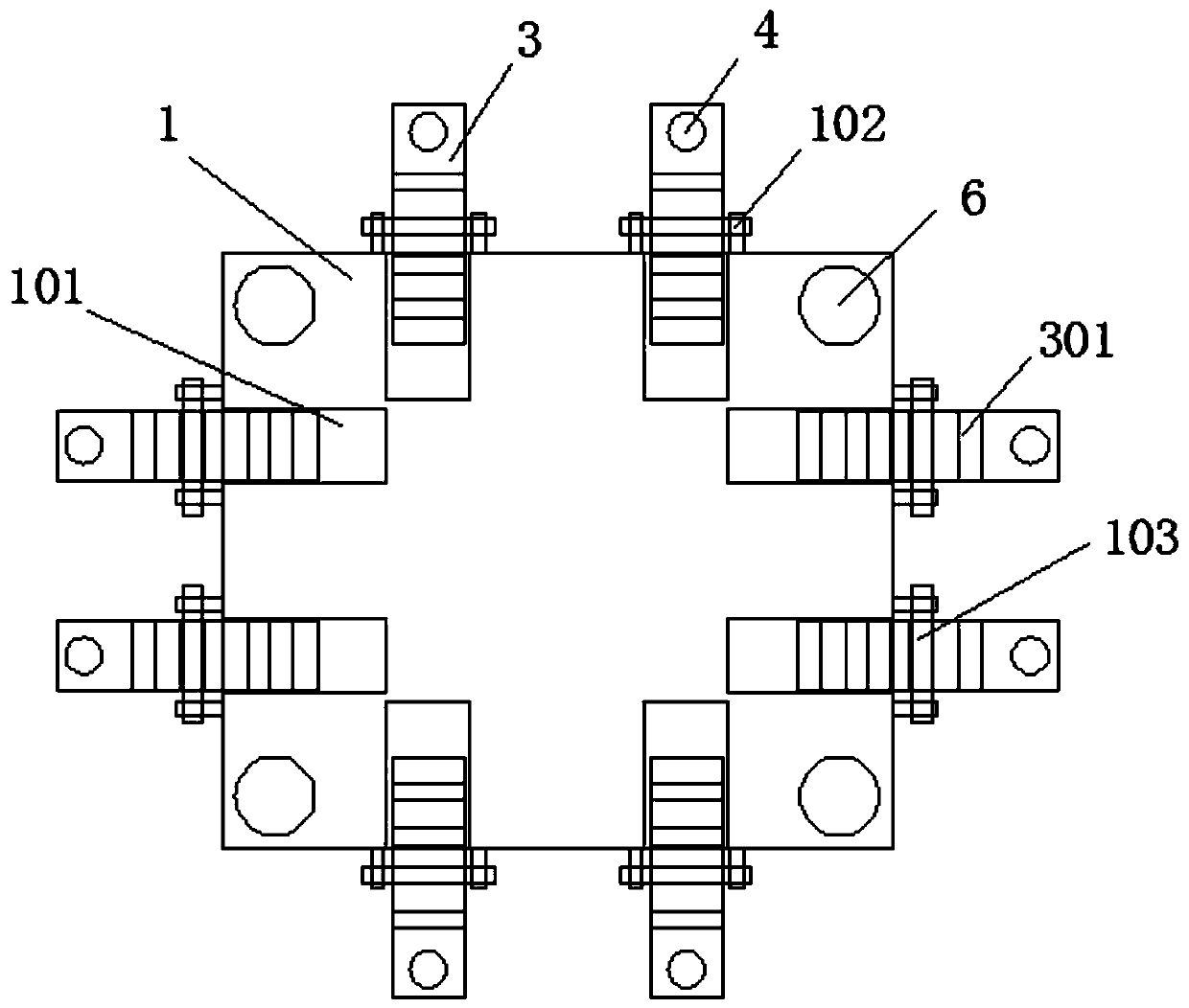 Lifting type mechanical arm mechanism for part machining