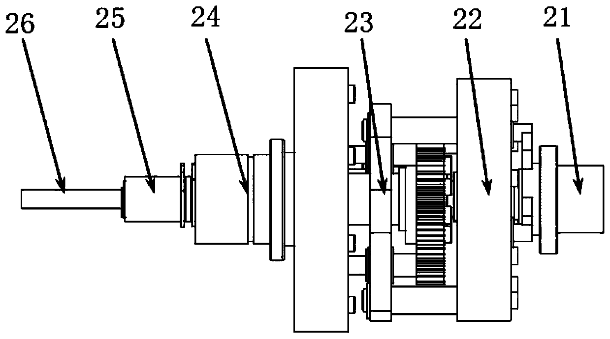 A climbing robot with single-input and multiple-output transmission