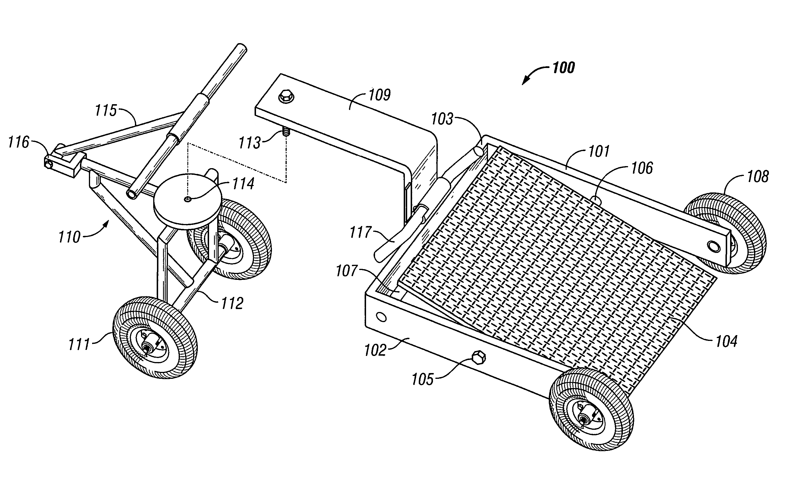 Tiltable hand truck