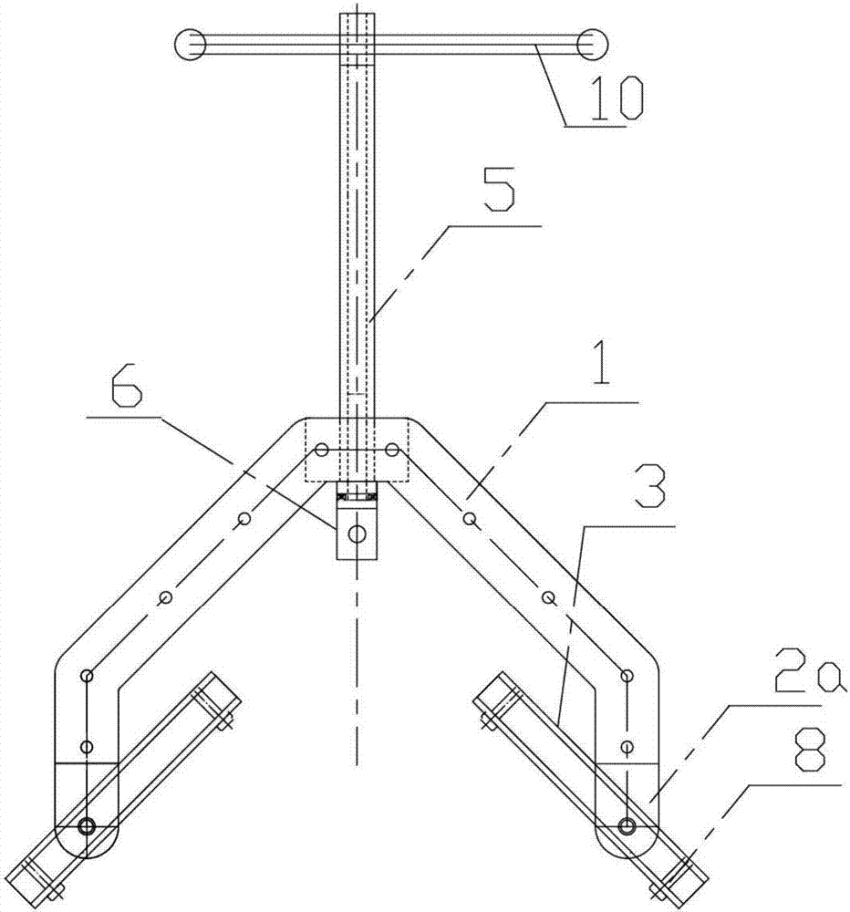 Grounding grid reinforcing steel bar bending device