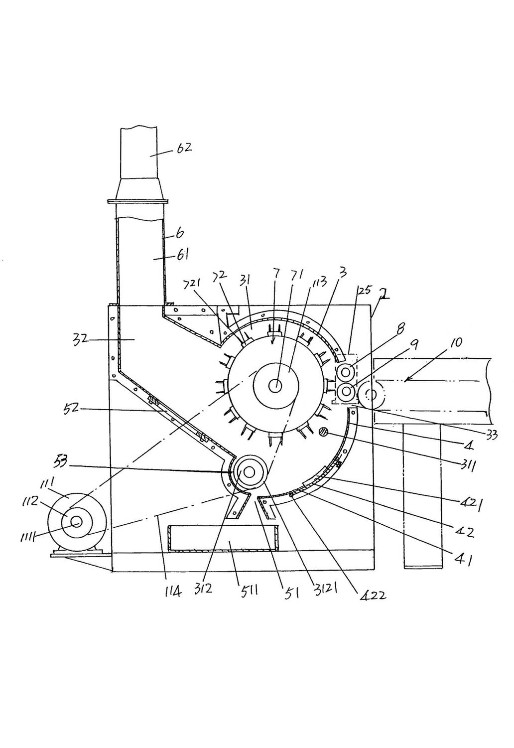 Opener with impurity removal function