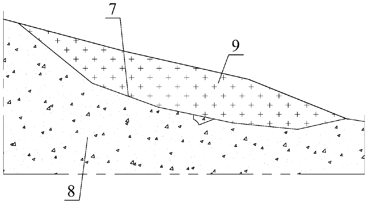 Cavern-anchor-pile combined anti-sliding reinforcing structure and construction method thereof