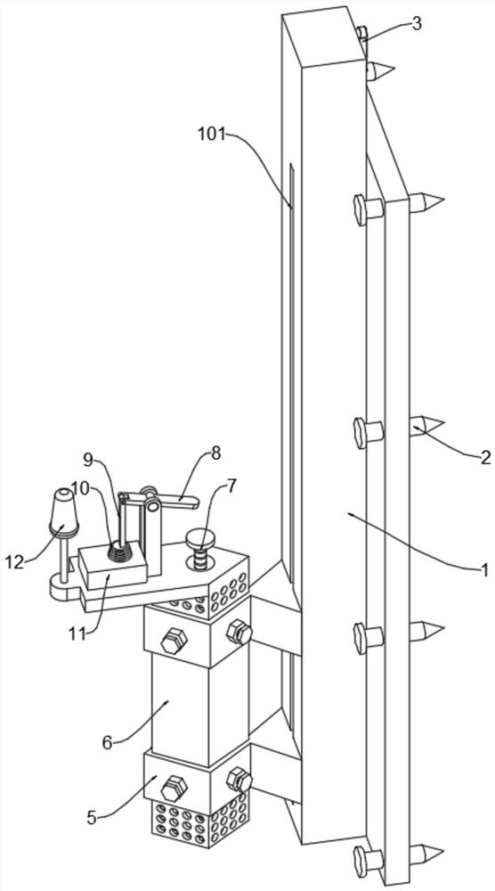 Water level detection device and method for water conservancy project