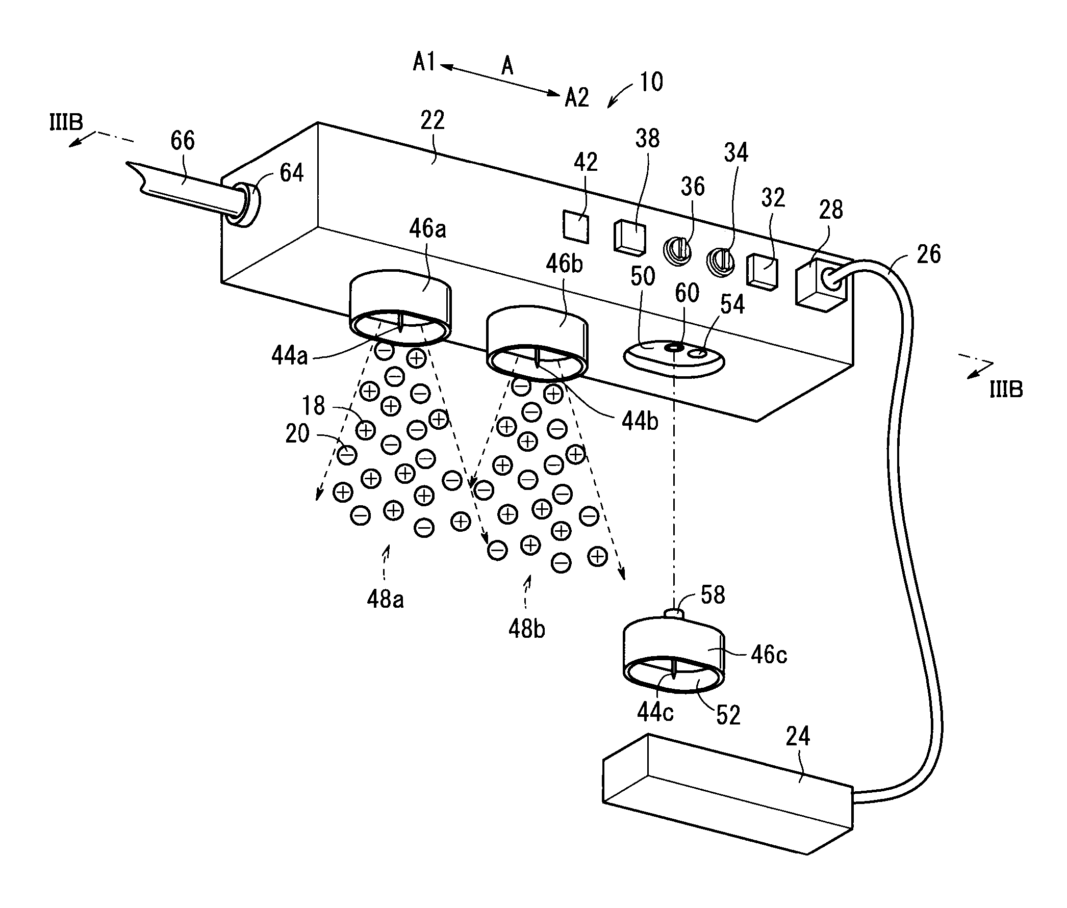 Electric charge generating device