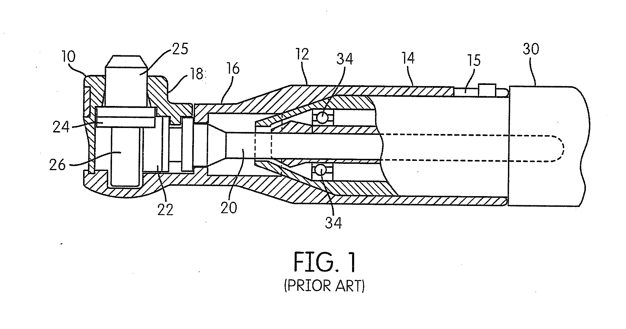 Dental prophylaxis angle and handpiece assembly