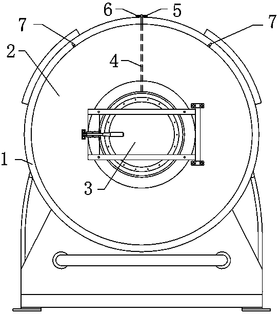 Ozone technological machine and method for performing fading treatment on clothes