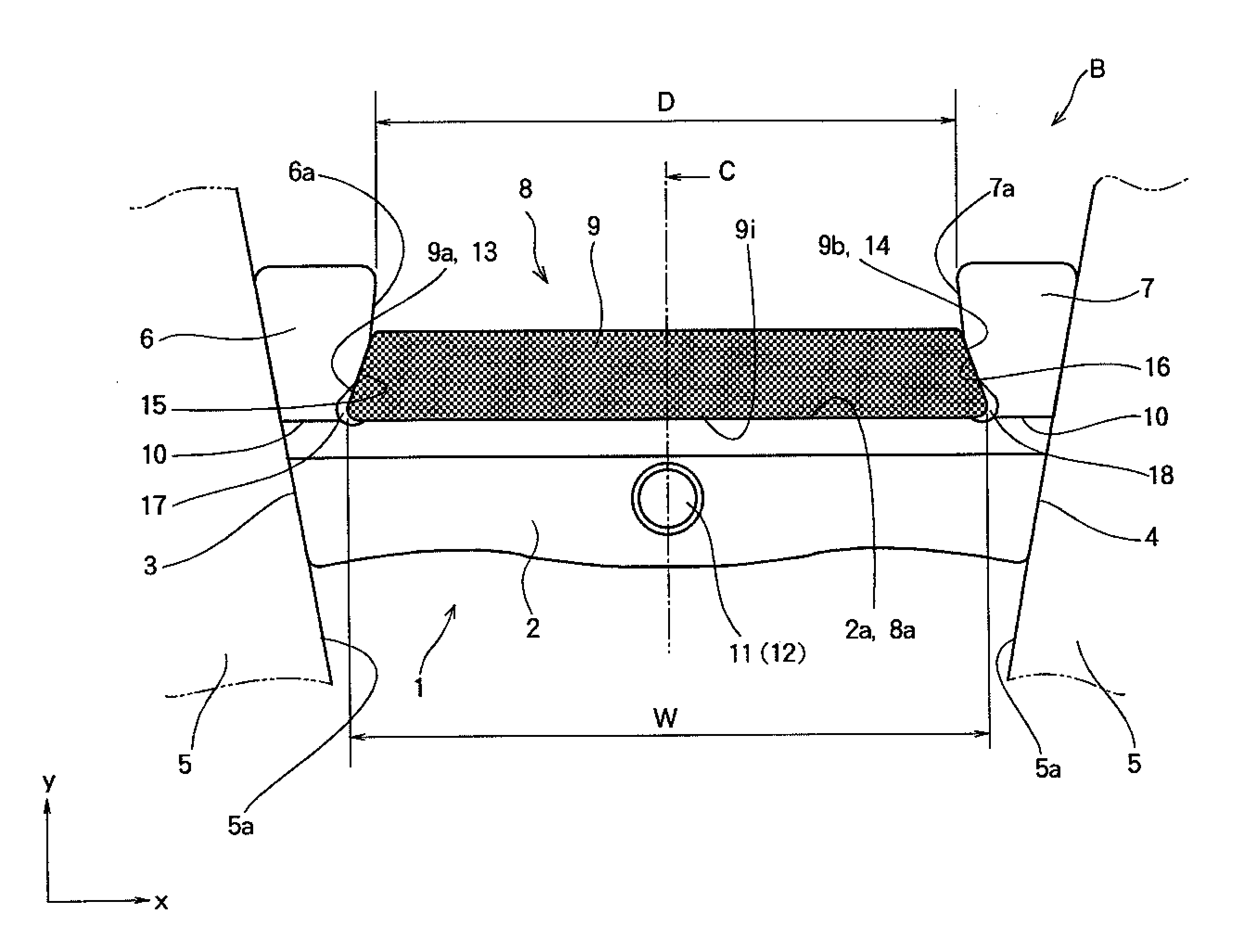 Push type driving belt