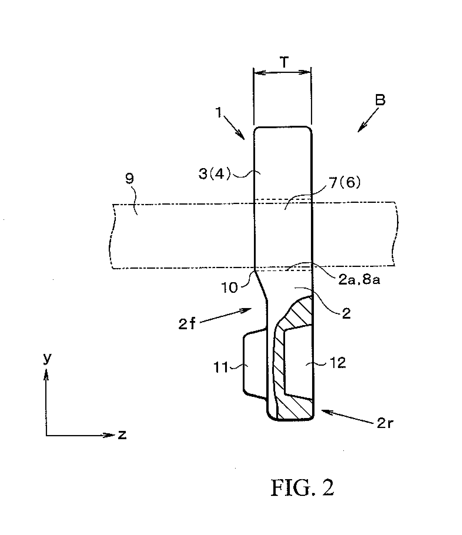 Push type driving belt