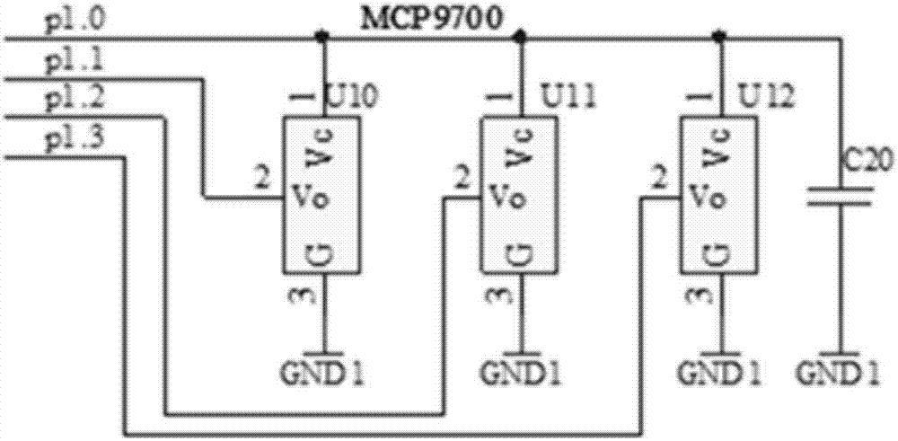 High voltage line temperature sensor