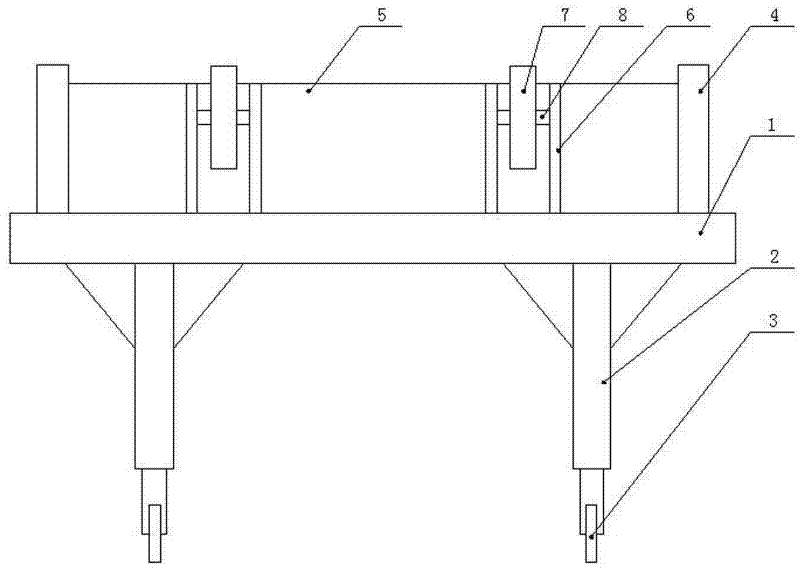 Station device for carrying cylinder cover test piece