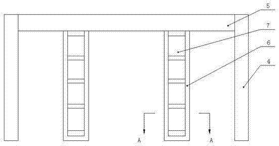 Station device for carrying cylinder cover test piece