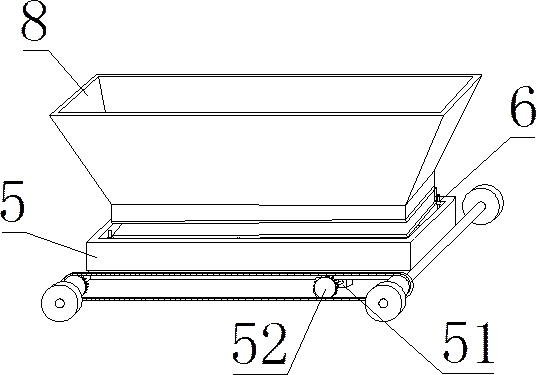 Concrete transporting and stirring integrated device