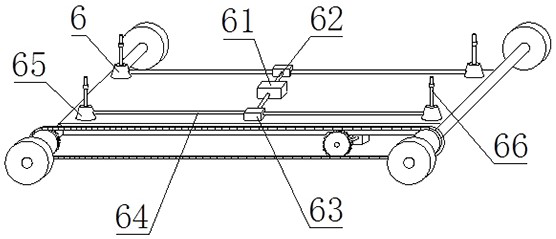 Concrete transporting and stirring integrated device