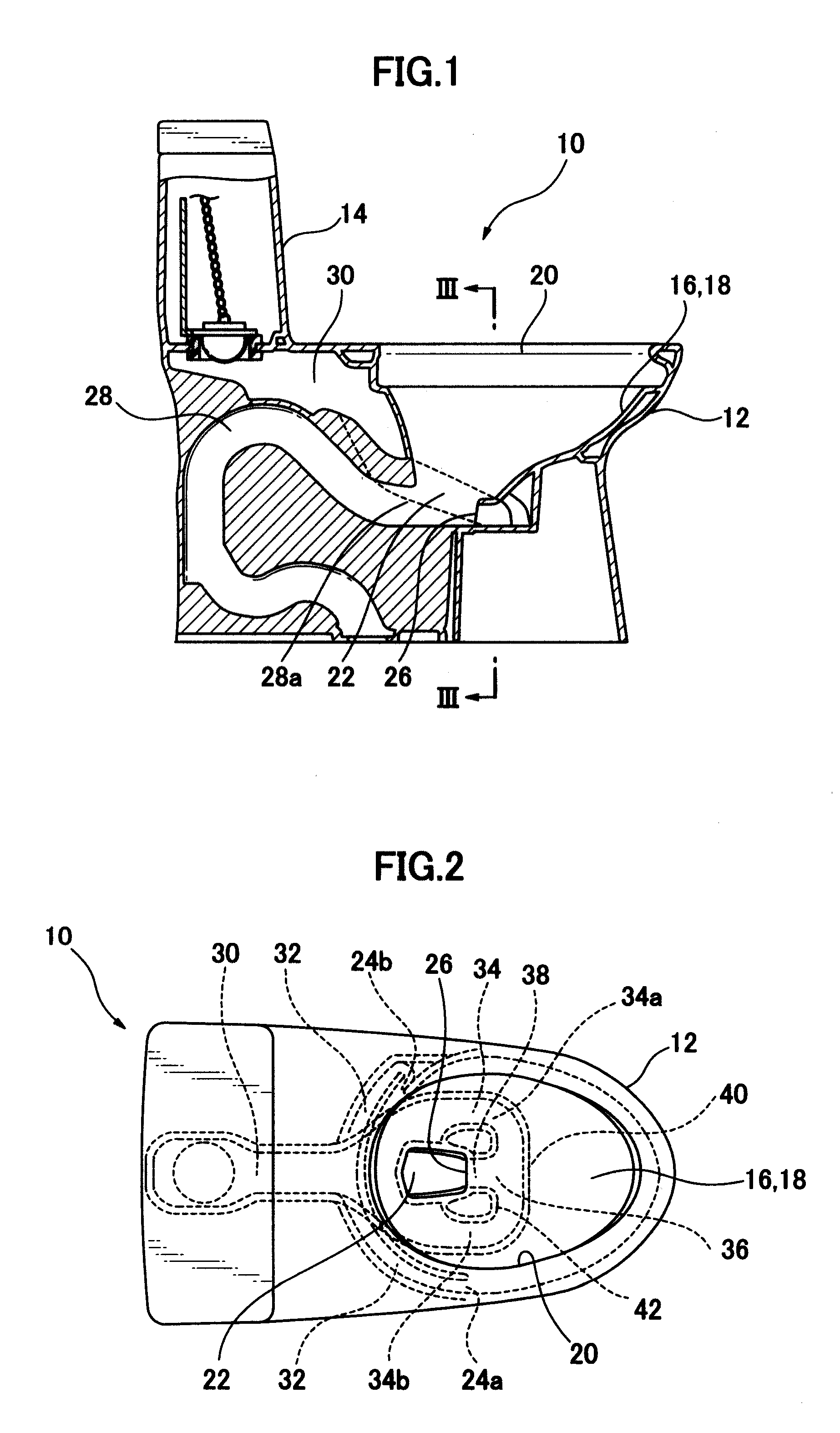 Siphon jet toilet