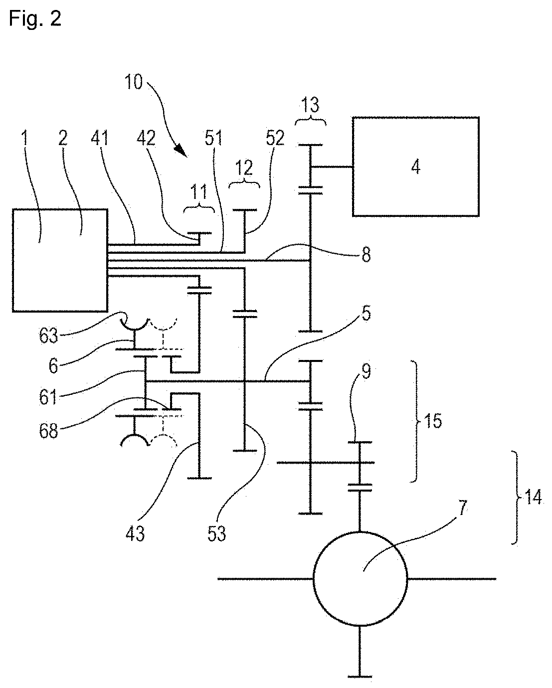 Torque transmission device for a motor vehicle