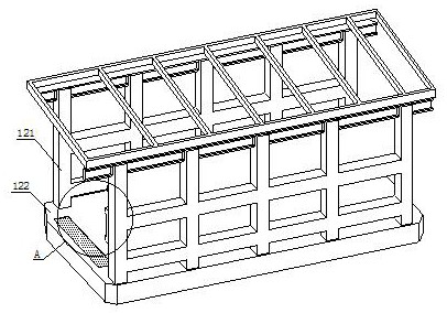 Municipal building with high-rise automatic ventilation and temperature regulation structure