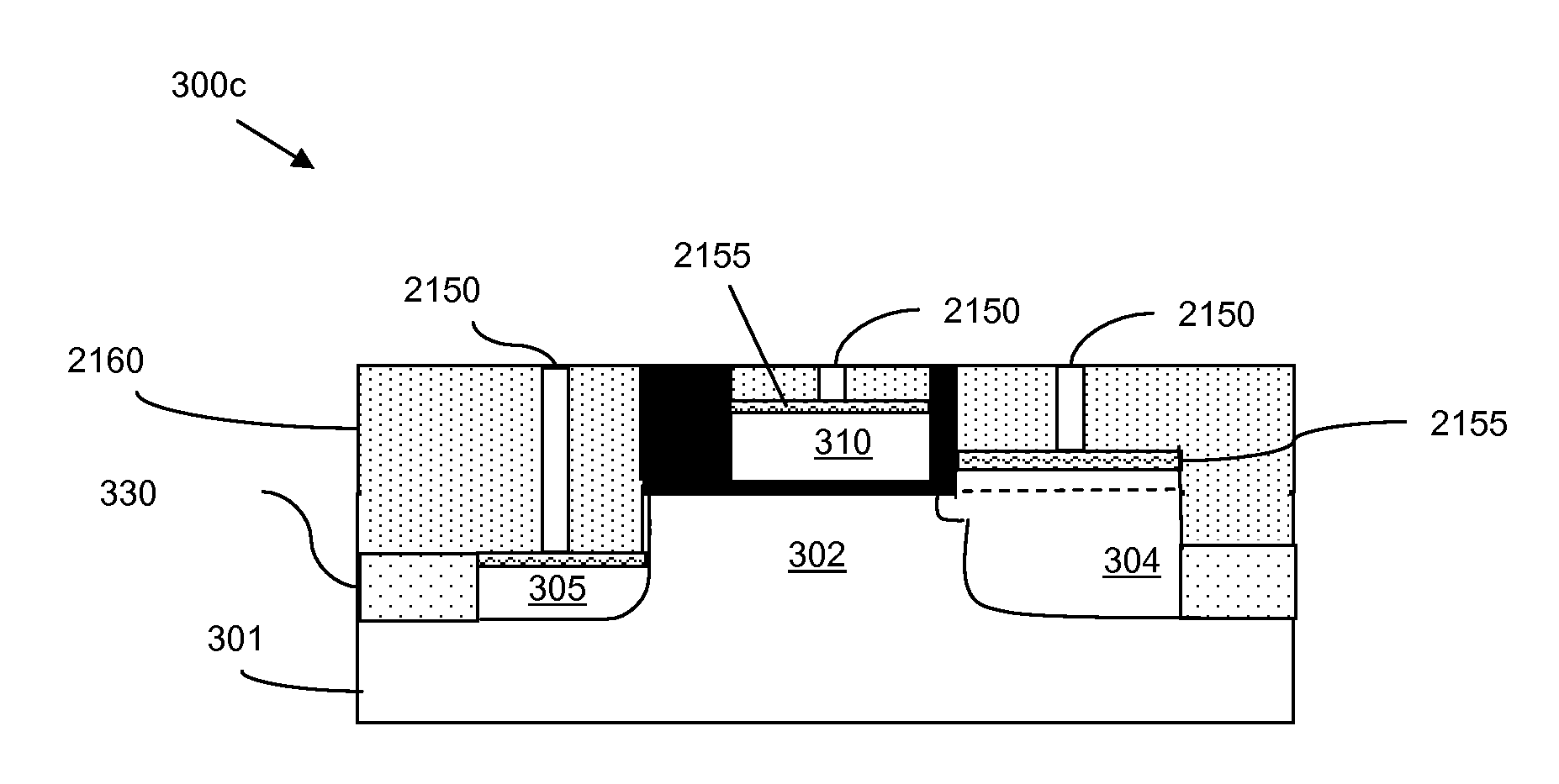 Asymmetric field effect transistor structure and method