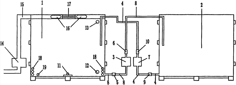 Automatic test device for simulating ocean tide environment