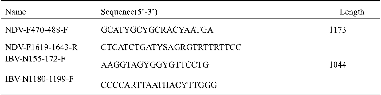 High-throughput kit for simultaneously detecting three avian virus diseases, and detecting method and application thereof