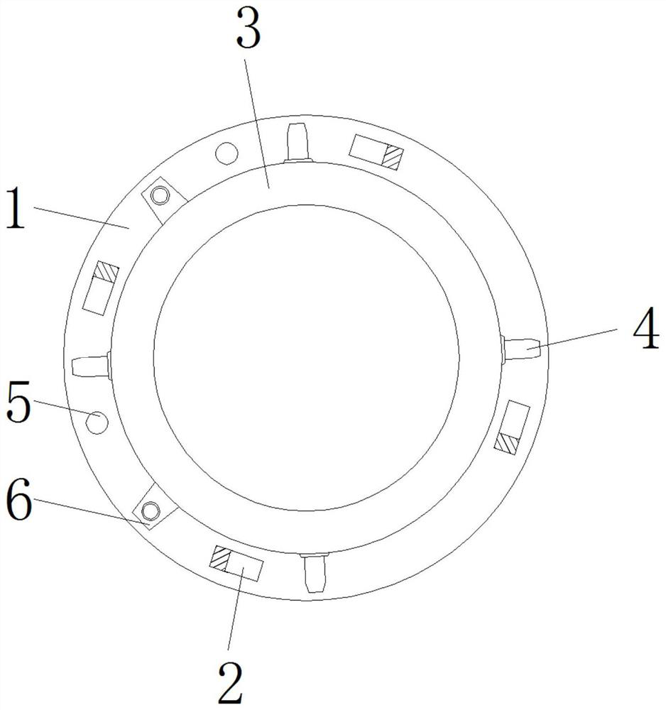 Filtering assembly for waste gas treatment fan