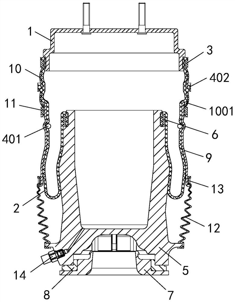 Air spring and multi-connecting-rod independent suspension