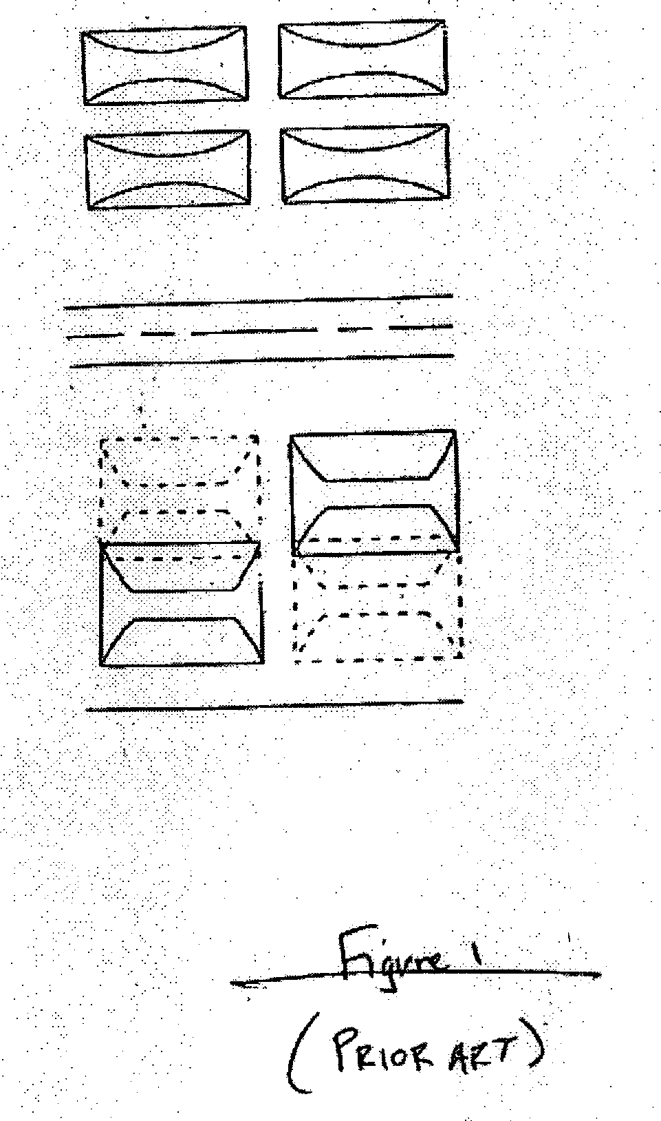 Staple pocket arrangement for surgical stapler