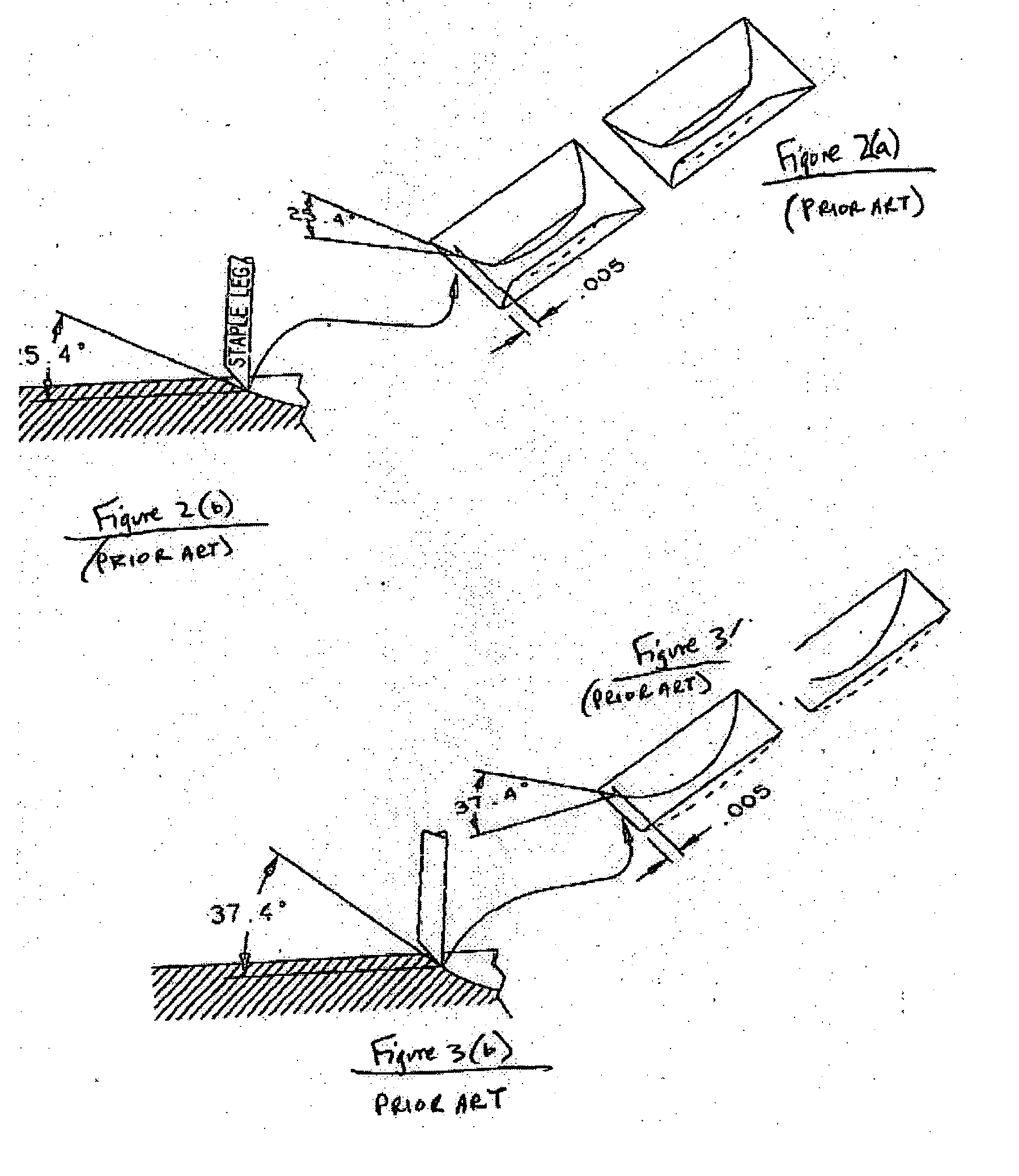 Staple pocket arrangement for surgical stapler