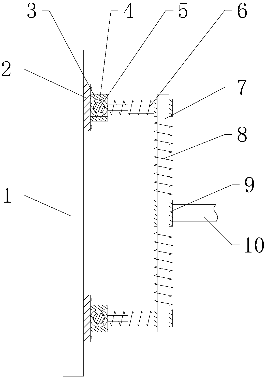 Safe and reliable supporting structure for building curtain wall