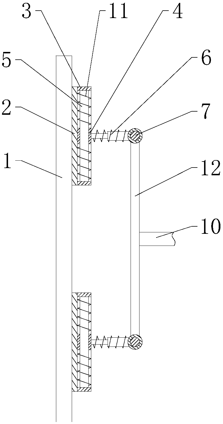 Safe and reliable supporting structure for building curtain wall