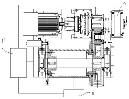 Conveyor belt tensioning device of belt conveyor