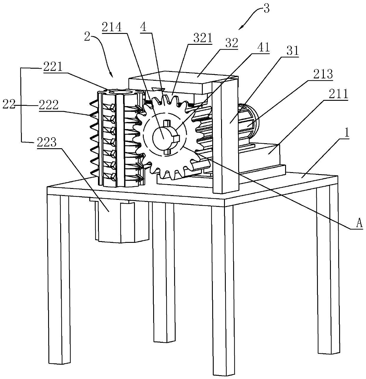 External gear shaft sleeve machining technology and milling-clearing-integration equipment thereof